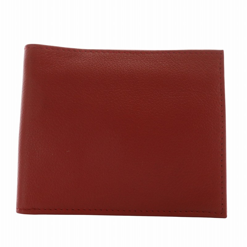 ロレックス ROLEX 財布 二つ折り レザー ロゴ 赤 レッド 0060.02.34