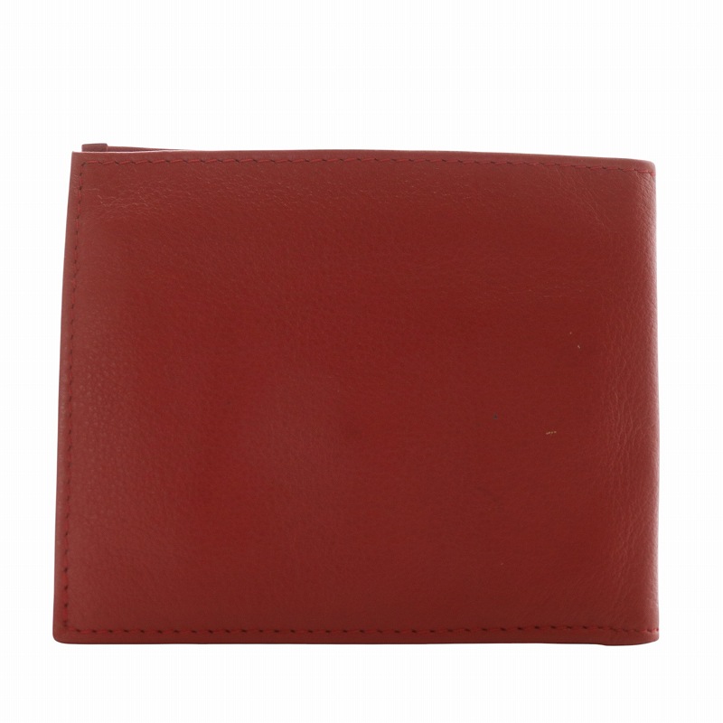 ロレックス ROLEX 財布 二つ折り レザー ロゴ 赤 レッド 0060.02.34