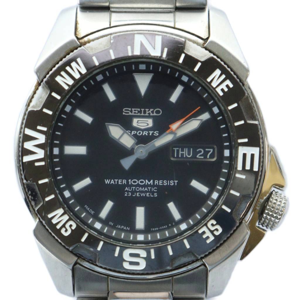セイコー SEIKO 5 SPORTS 腕時計 ウォッチ 自動巻き デイト カレンダー 