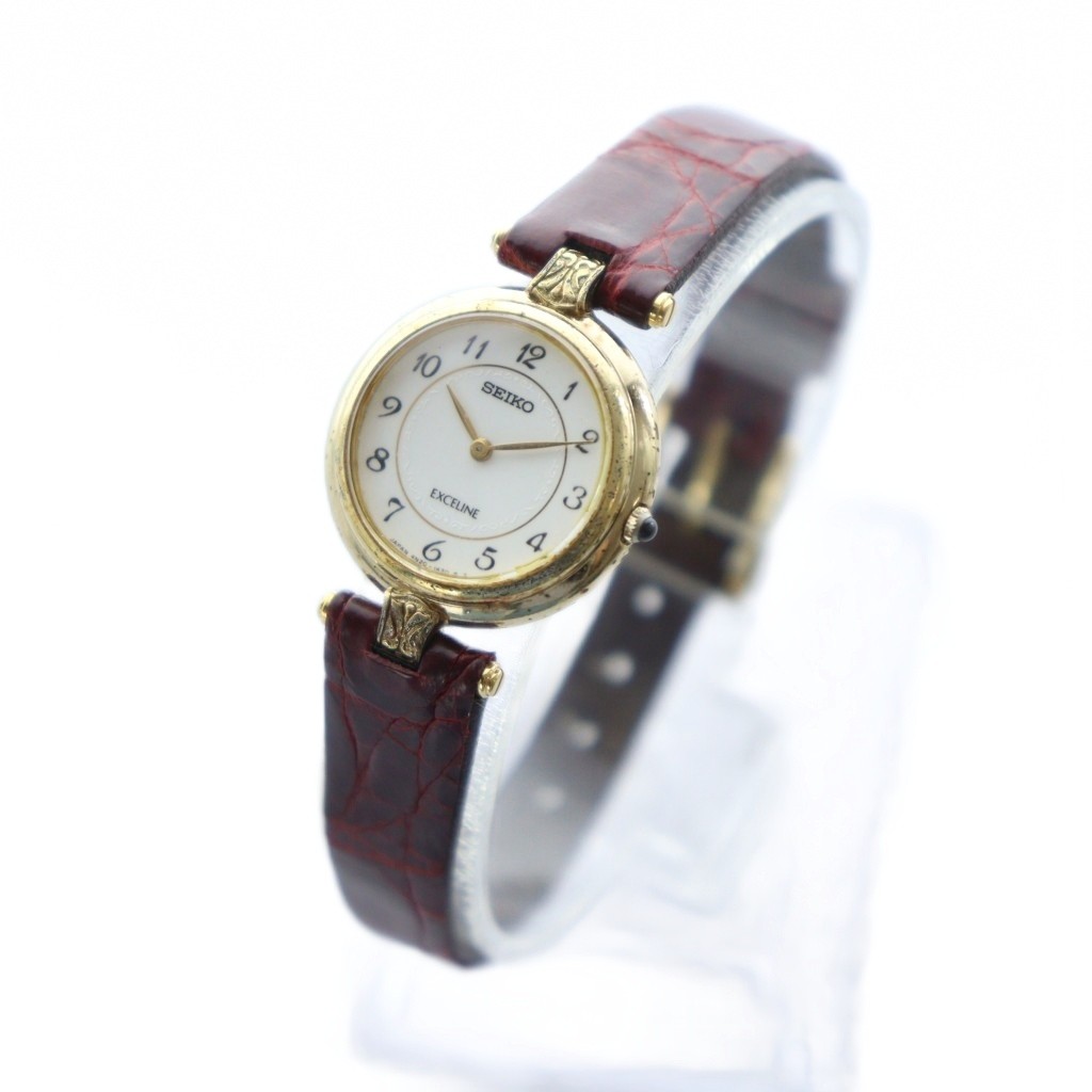 セイコー SEIKO EXCELINE エクセリーヌ 腕時計 ウォッチ クォーツ 白