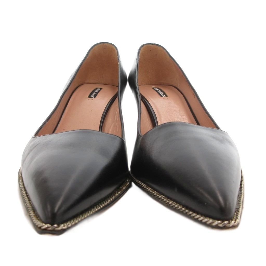 【美品】ジョルジオ アルマーニ スエードレザー ポインテッドトゥ パンプス ジョルジオアルマーニ GIORGIO ARMANI パンプス ヒール ポインテッド