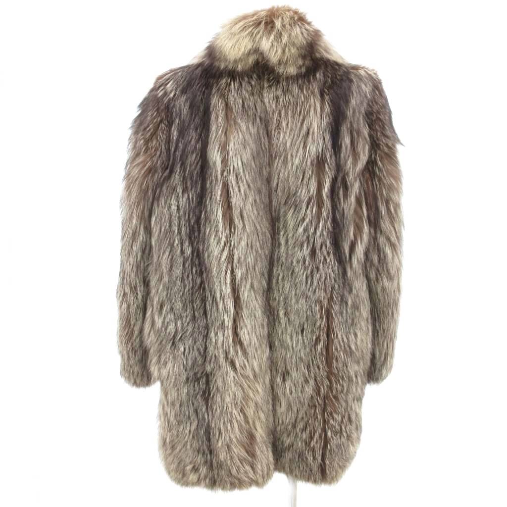 【未使用保管品】SAGA FOX ブラウンファーコート　本毛皮コート SAGA FOX サガフォックス 毛皮 ファーコート SAGA FOX サガ