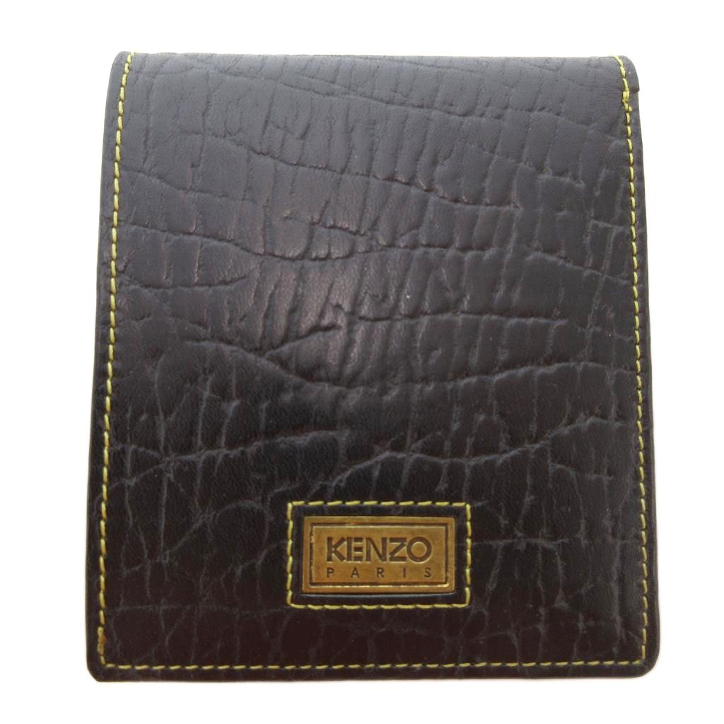 KENZO 二つ折り財布 ブラック ブルー ケンゾー ブルー ファッション KENZO 二つ折り財布 ブラック
