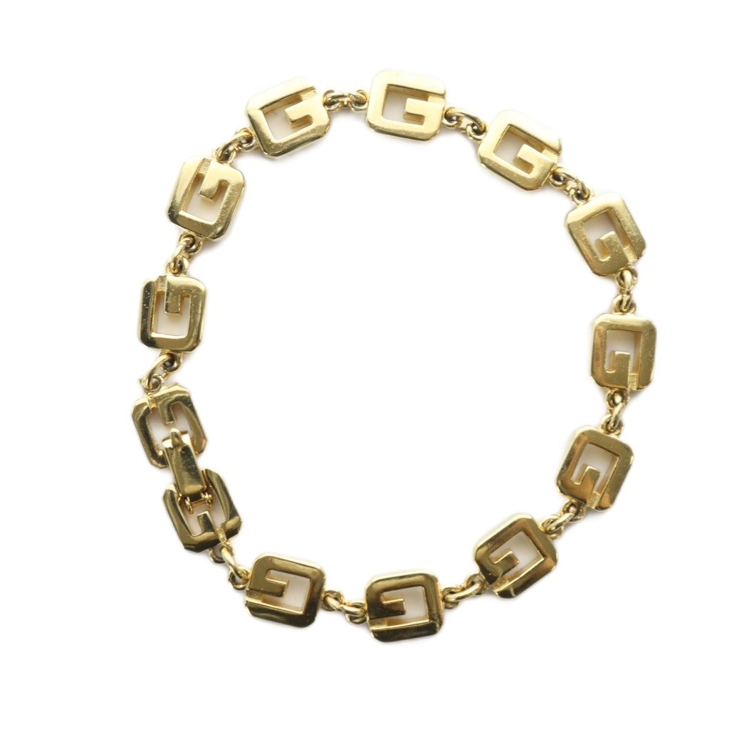 ジバンシィ GIVENCHY ヴィンテージ ブレスレット アクセサリー Gロゴ 