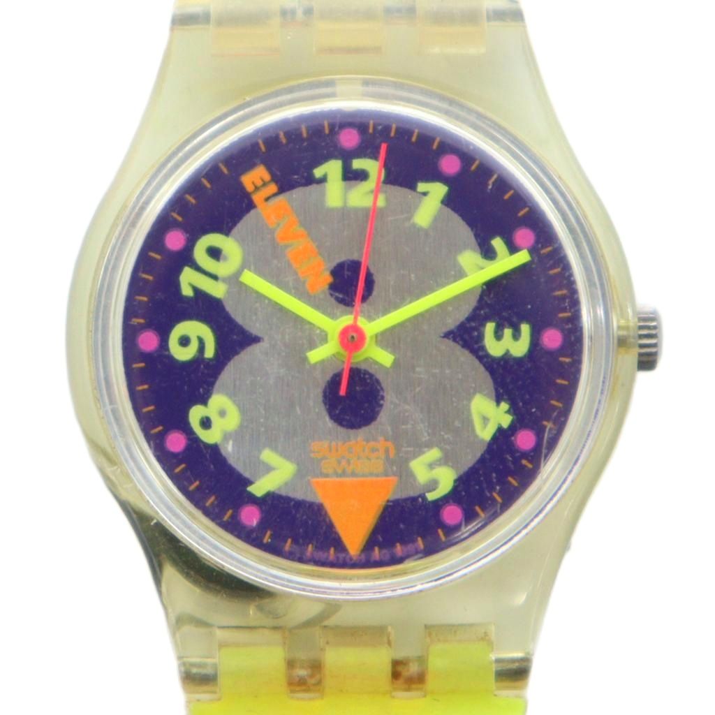スウォッチ SWATCH ELEVEN ジャンク品 腕時計 ウォッチ クォーツ ロゴ 