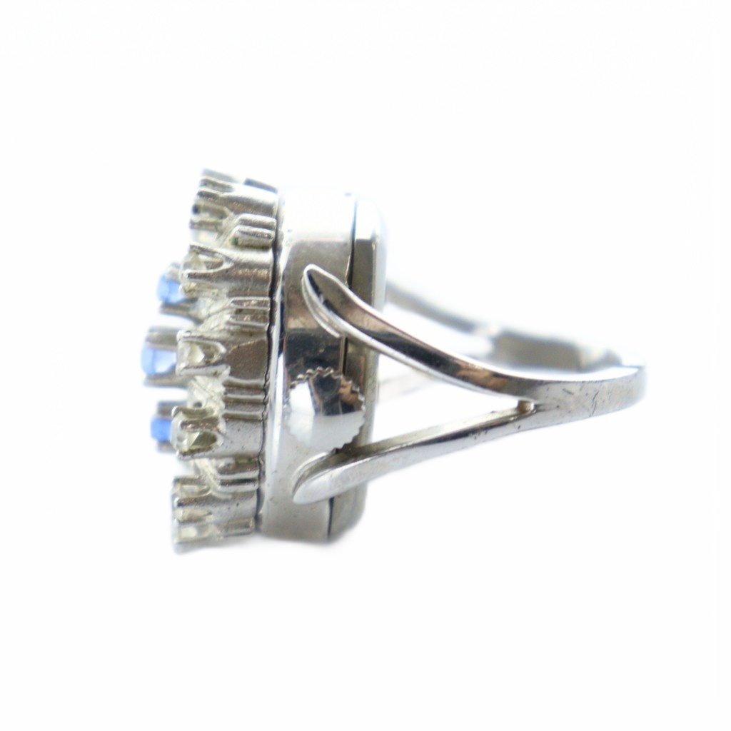 カトレックス catorex リングウォッチ 時計 白文字盤 ロゴ ライン  