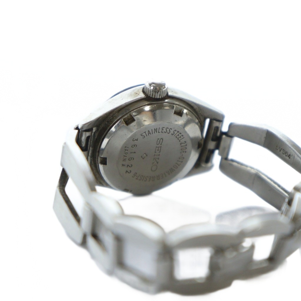 セイコー SEIKO 腕時計 ウォッチ 21石 自動巻き カレンダー付き 青文字  