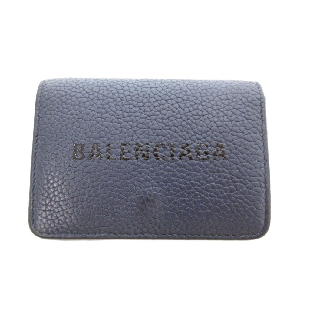BALENCIAGA ネイビー 三つ折り財布 ネイビー（紺）系 BALENCIAGA