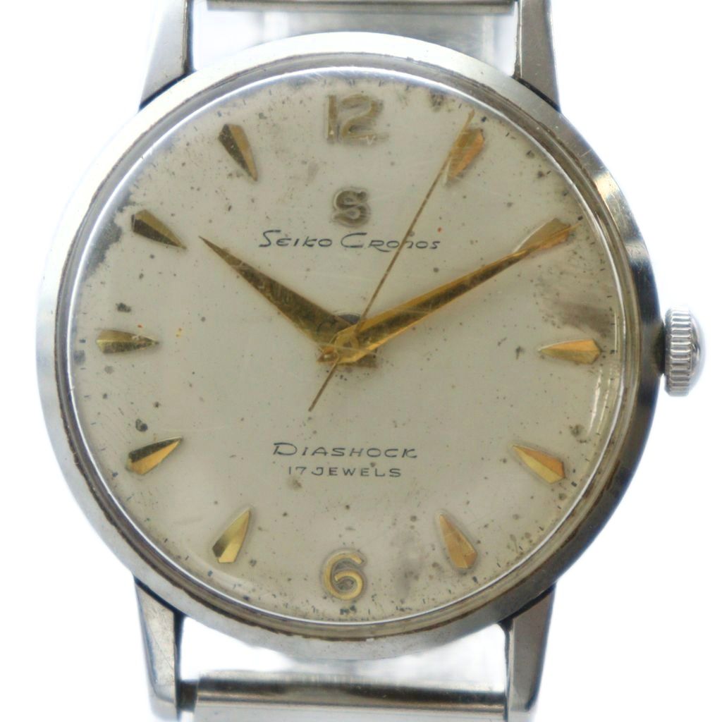 セイコー SEIKO CRONOS DIASHOCK 17 JEWELS ジャンク品 J14004 