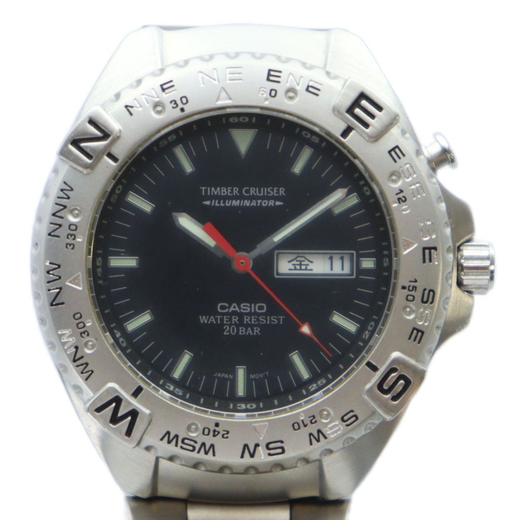カシオ CASIO TIMBER CRUISER 腕時計 ウォッチ クォーツ 黒文字盤