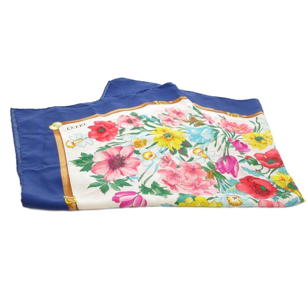 グッチ GUCCI 大判 スカーフ ストール フローラ フラワー 花柄  