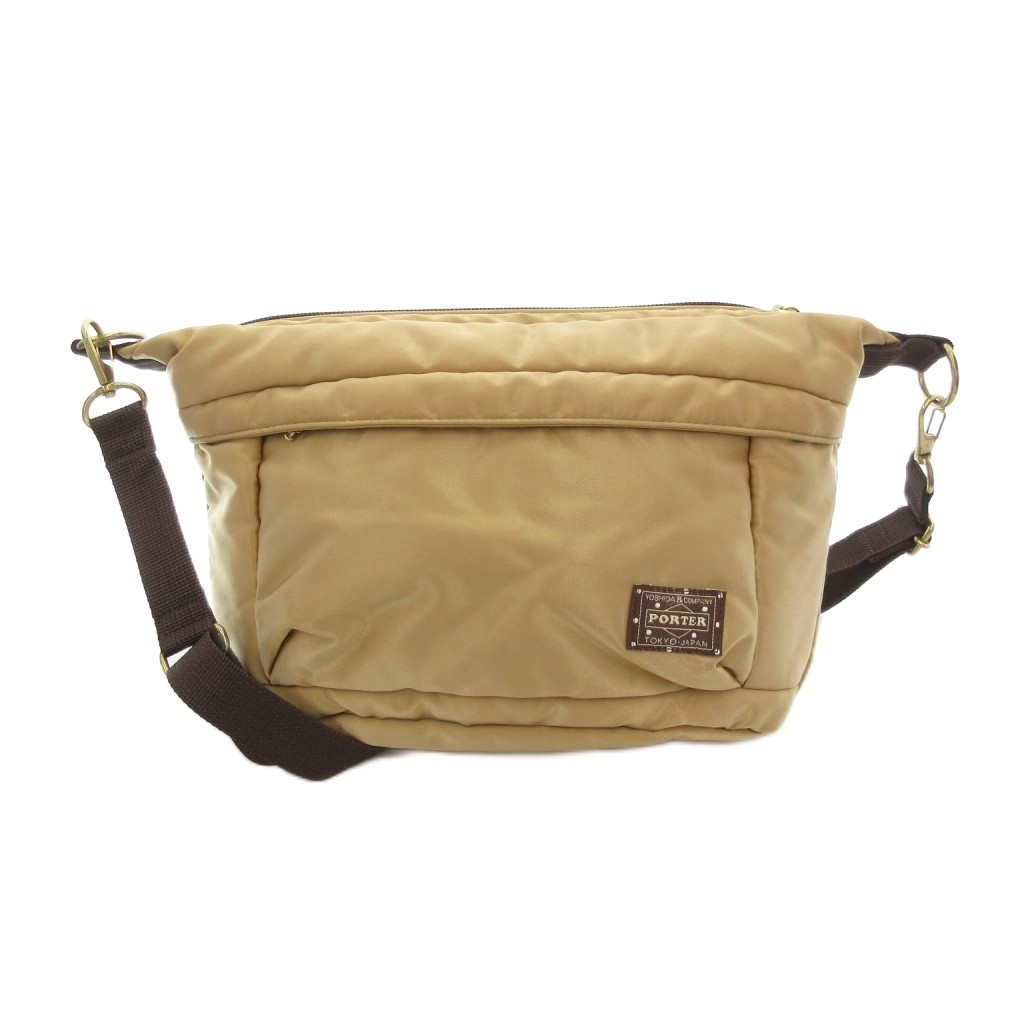 ポーター PORTER GIRL ショルダーバッグ ナイロン シャイニーベージュ 