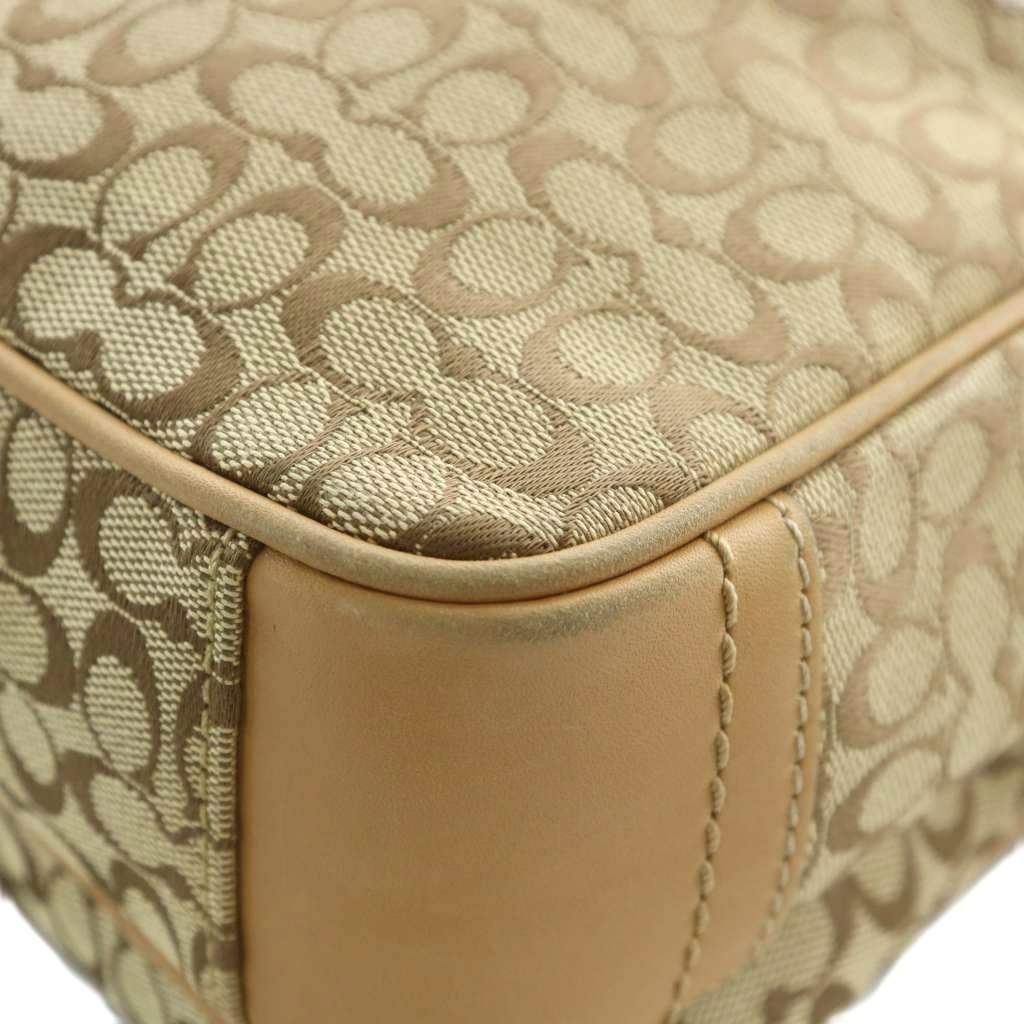 コーチ COACH ショルダーバッグ キャンバス レザー シグネチャー 総柄 