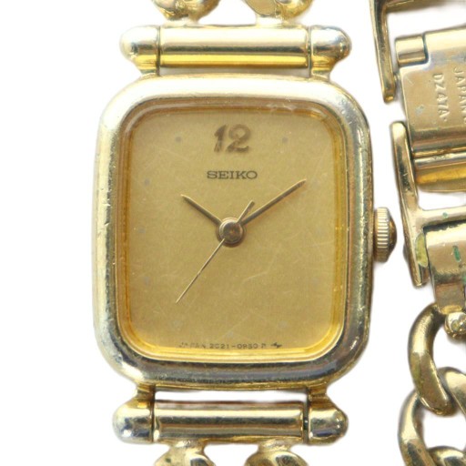 セイコー SEIKO 腕時計 ウォッチ クォーツ スクエア チェーン