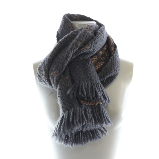 LOUIS VUITTON ミンクマフラー グレー 中古・古着通販】LOUIS