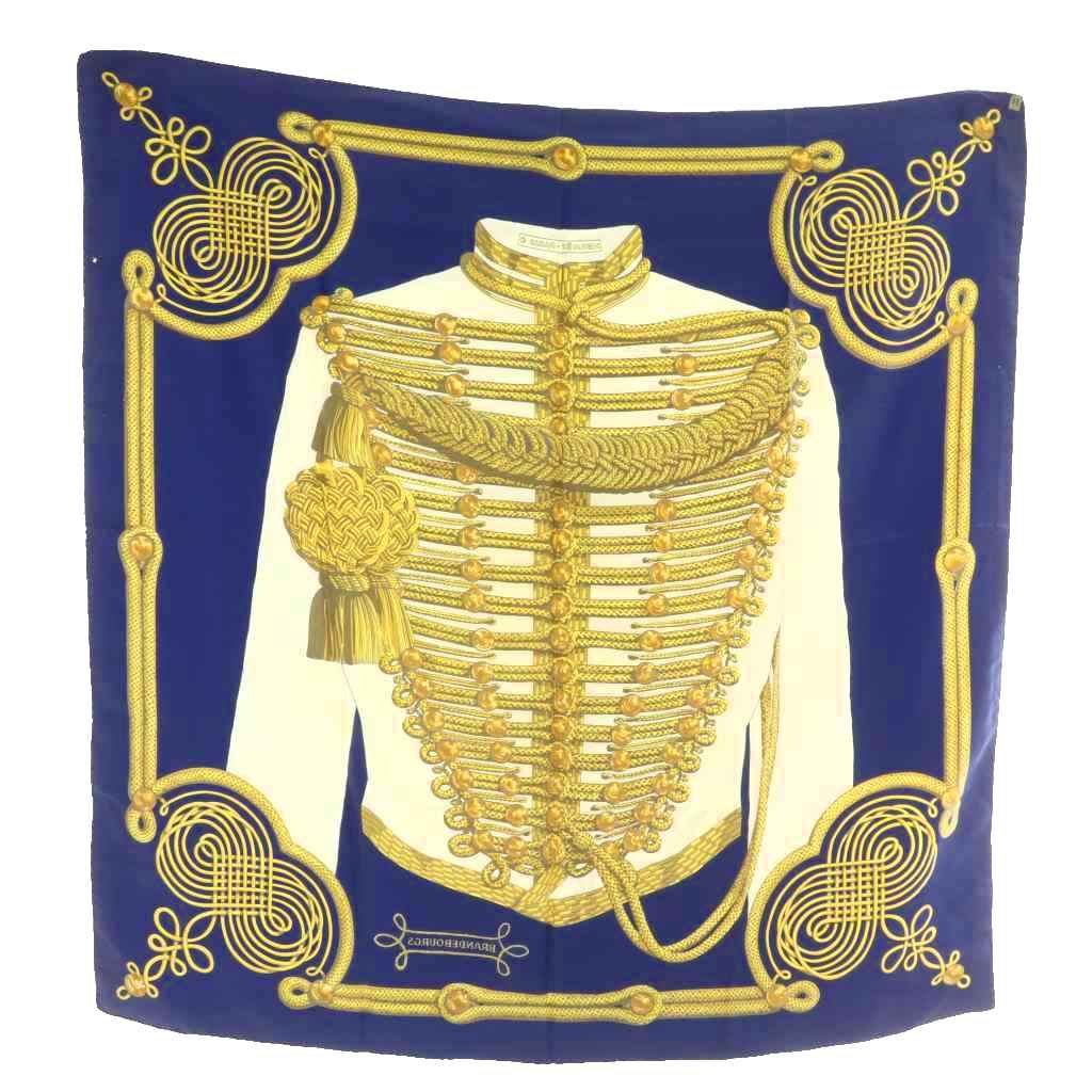 エルメス HERMES カレ 90 BRANDEBOURGS ブランデンブルク飾り スカーフ