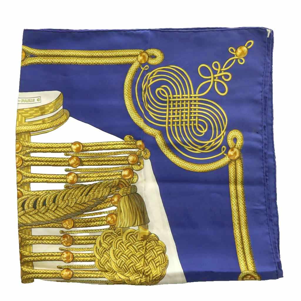 エルメス HERMES カレ 90 BRANDEBOURGS ブランデンブルク飾り スカーフ