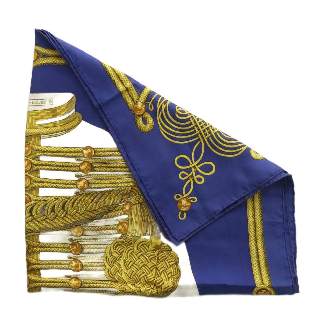 エルメス HERMES カレ 90 BRANDEBOURGS ブランデンブルク飾り スカーフ