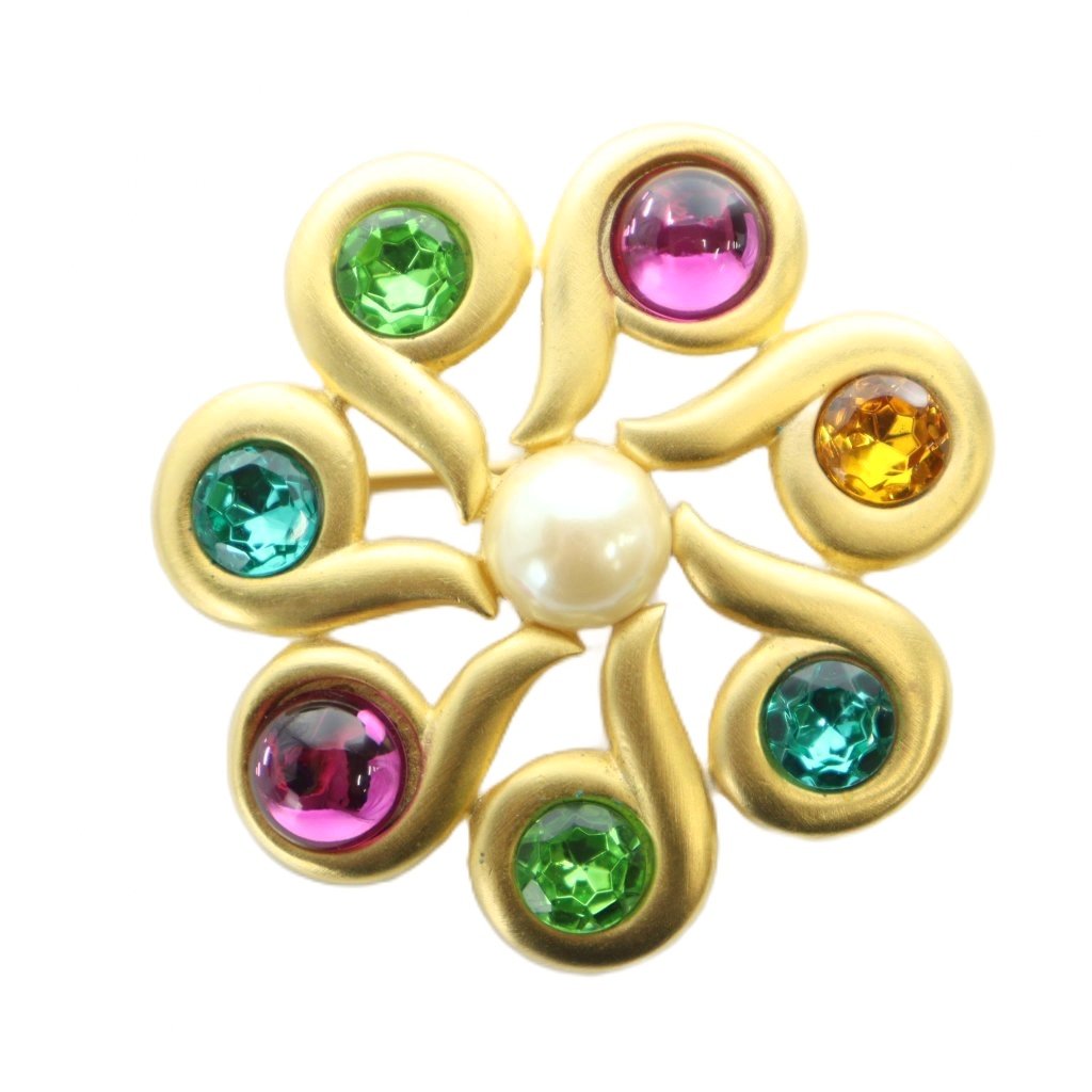 ジバンシィ GIVENCHY ヴィンテージ ピンブローチ アクセサリー カラー