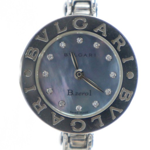 ブルガリ BVLGARI BZ22S 腕時計 バングルウォッチ シェル文字盤 ロゴ  