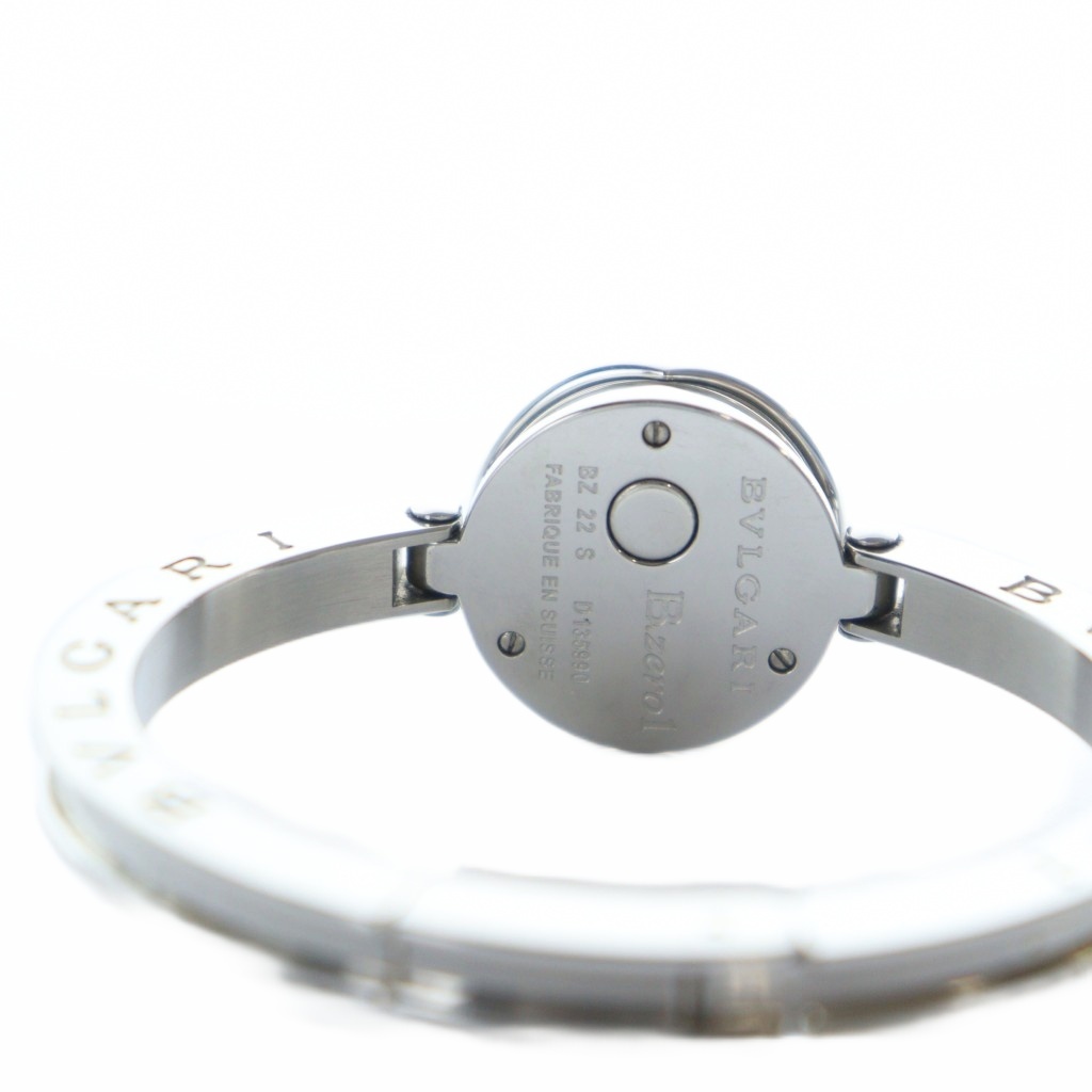 ブルガリ BVLGARI BZ22S 腕時計 バングルウォッチ シェル文字盤 ロゴ  