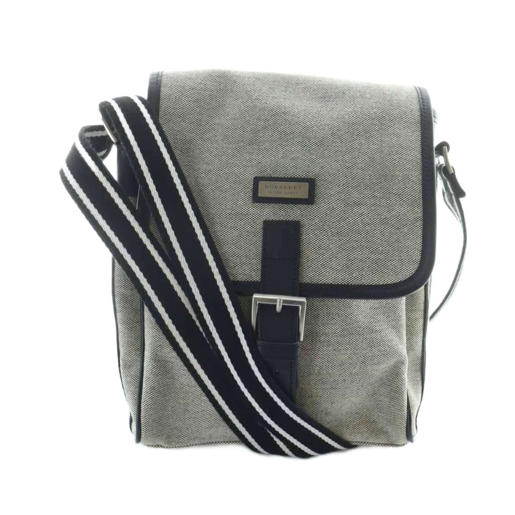 【希少】BURBERRYBLACKLABEL ショルダーバッグキャンバス×レザー バーバリーブラックレーベル BURBERRY BLACK LABEL ショルダー