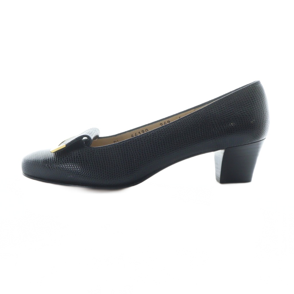 サルヴァトーレフェラガモ Salvatore Ferragamo パンプス チャンキー  