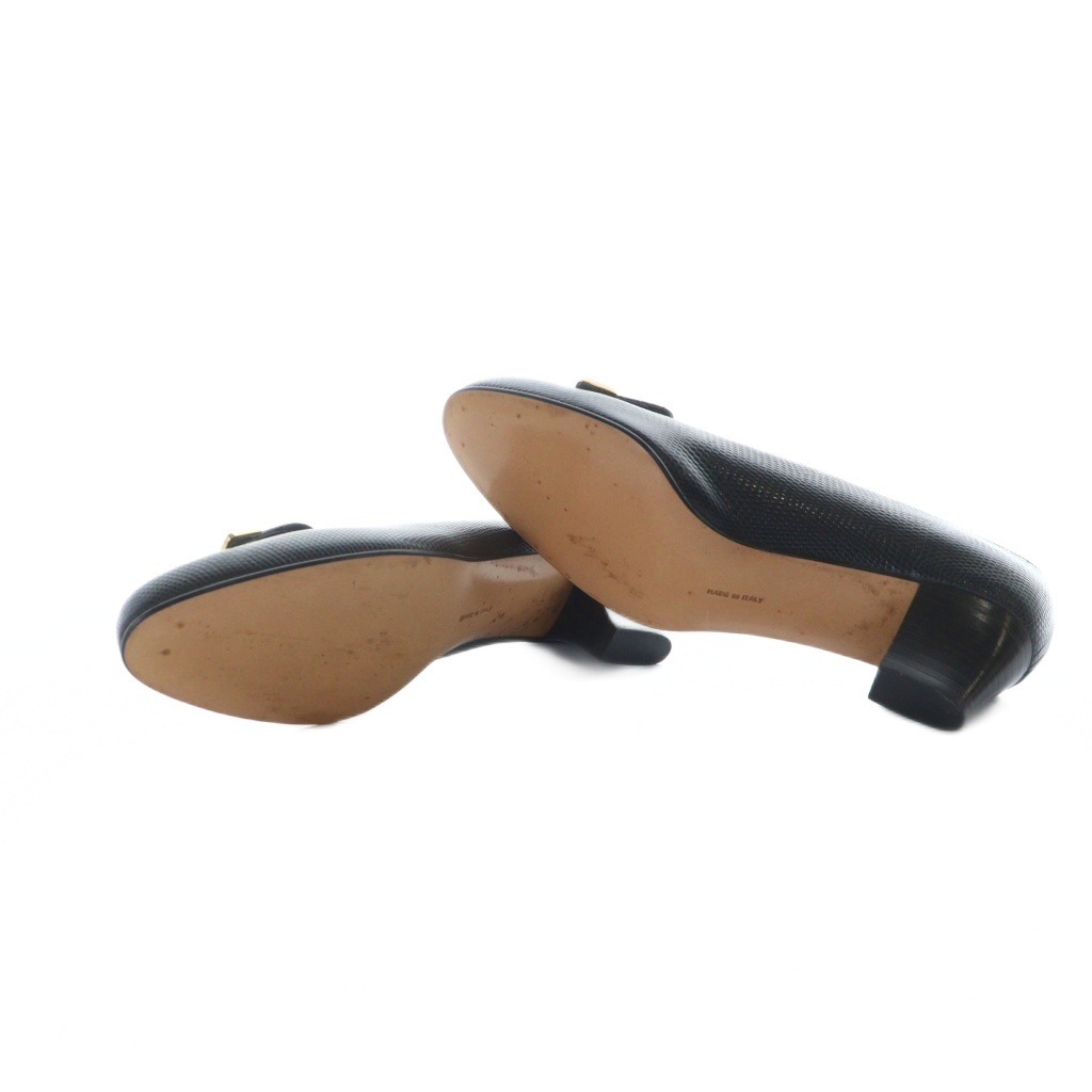 サルヴァトーレフェラガモ Salvatore Ferragamo パンプス チャンキー  