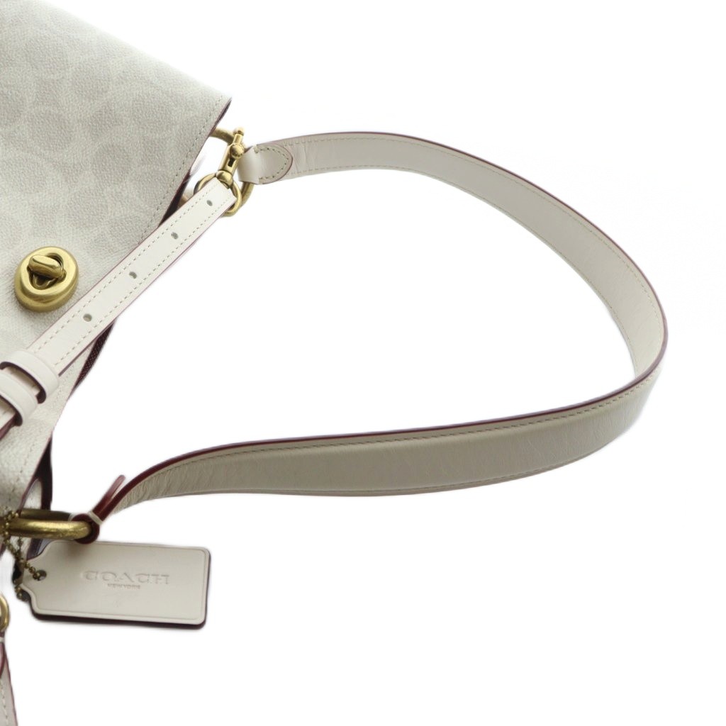 コーチ COACH ハンド ショルダーバッグ 2WAY PVC レザー ロゴ  