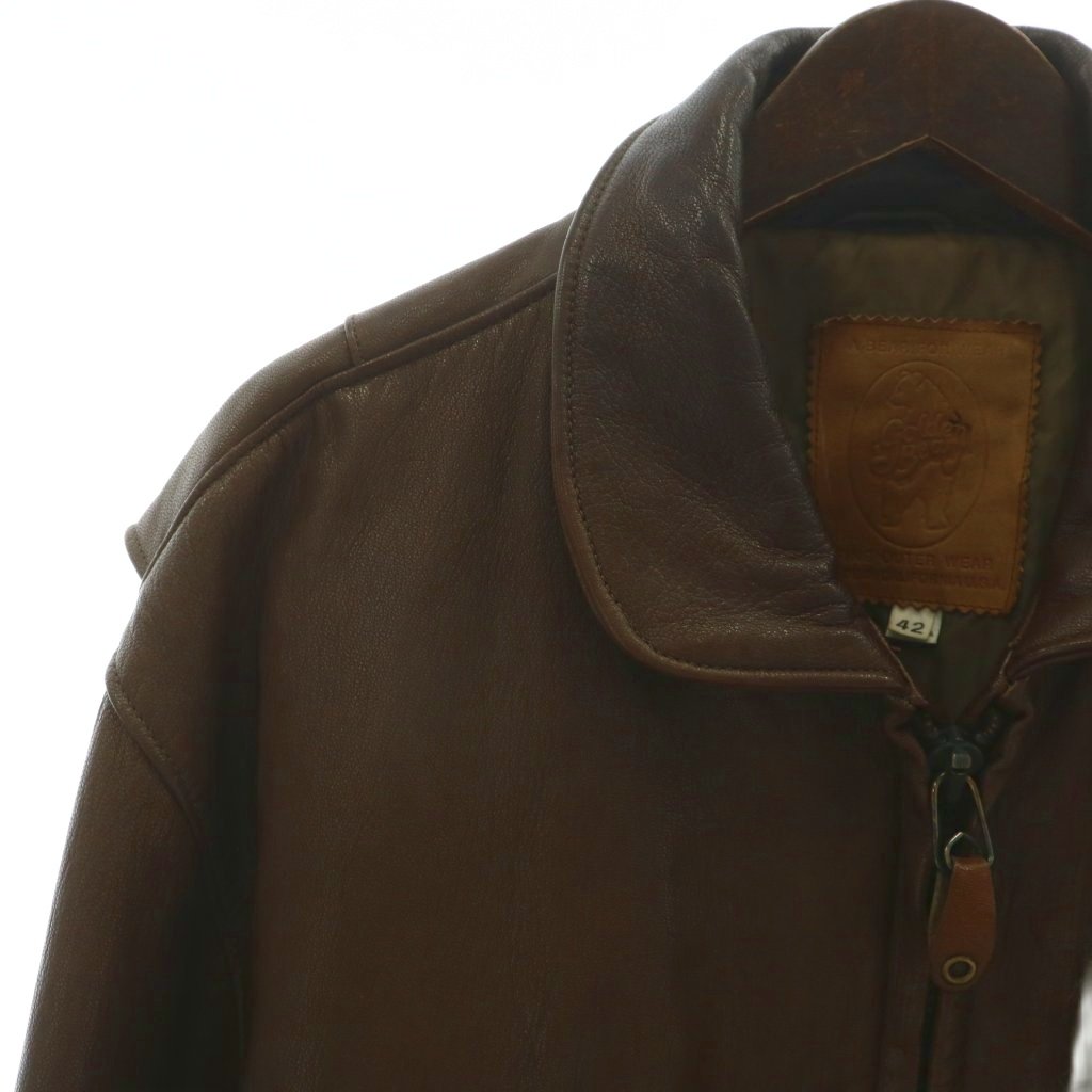 ゴールデンベア GOLDEN BEAR 80-90s 革タグ ヴィンテージ レザー