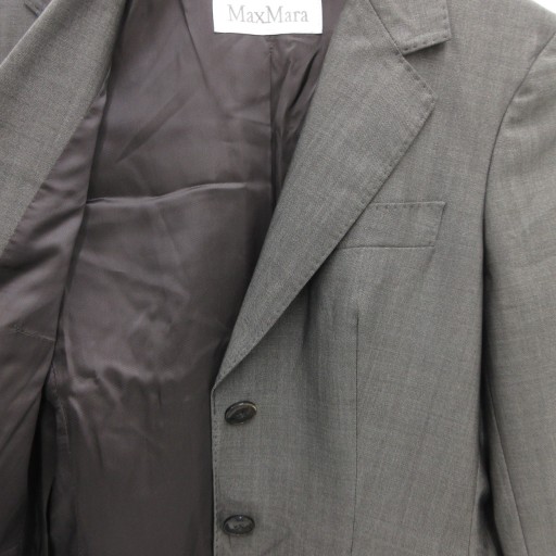 Max Mara マックスマーラ　テーラードジャケット　ラムレザー　白タグ マックスマーラ MAX MARA 白タグ テーラードジャケット ブレザー