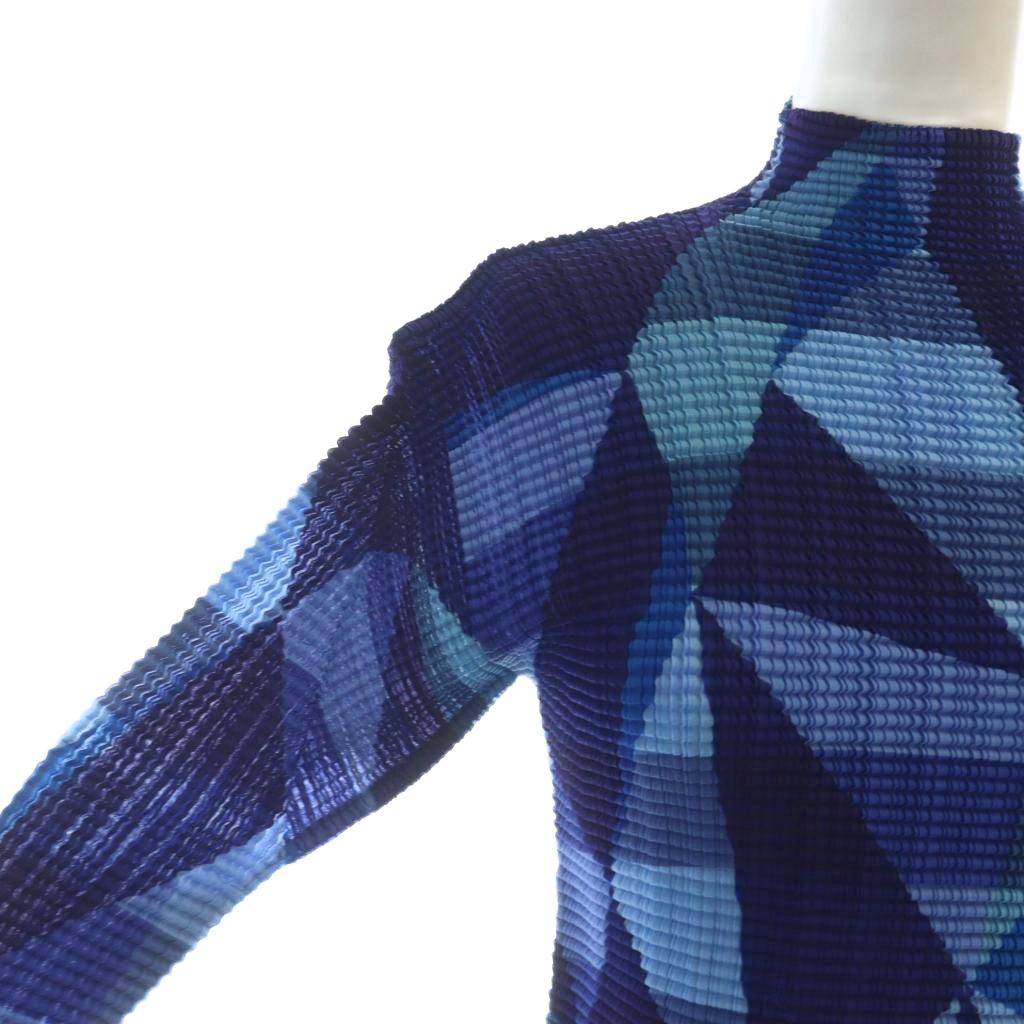 イッセイミヤケ ISSEY MIYAKE カットソー シャツ 長袖 総柄 ロゴ 2 M