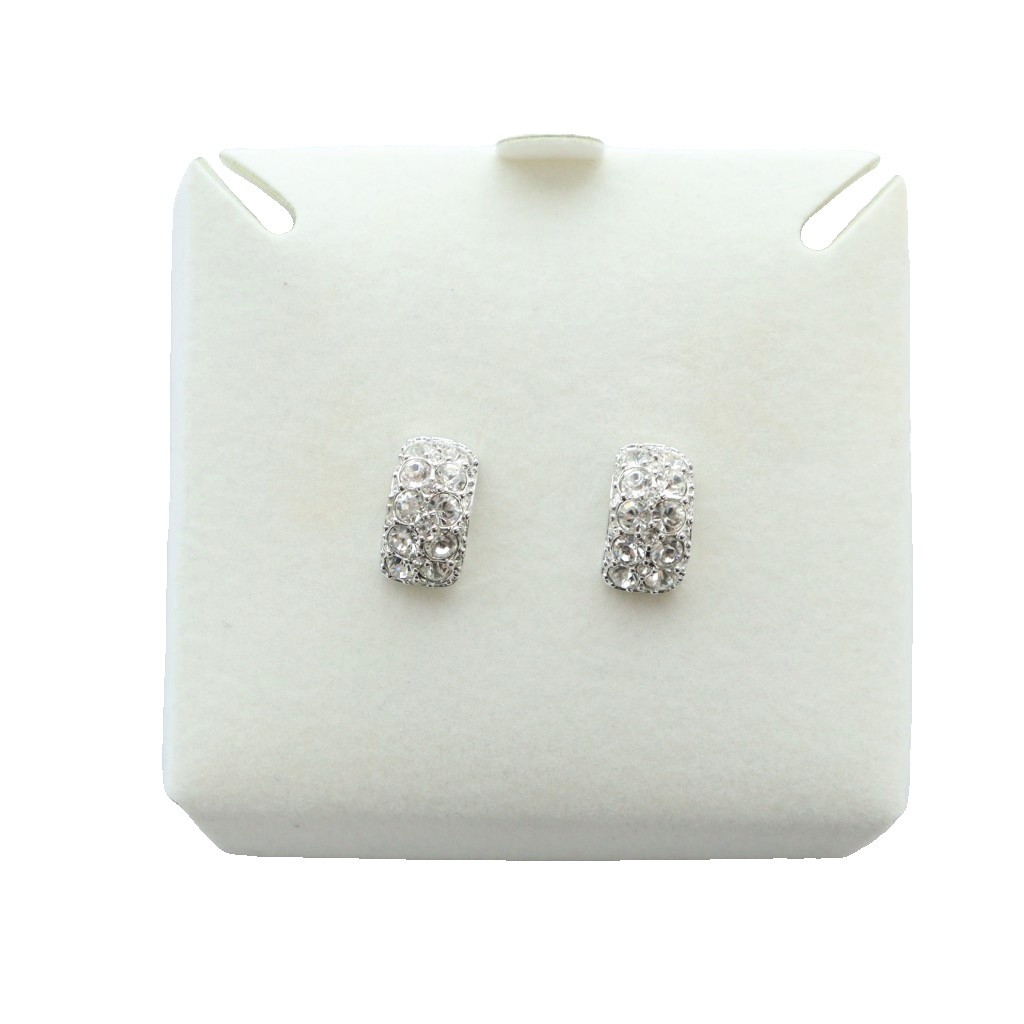 CELINE セリーヌ】 ロゴ ラインストーン ピアス 両耳 レディース