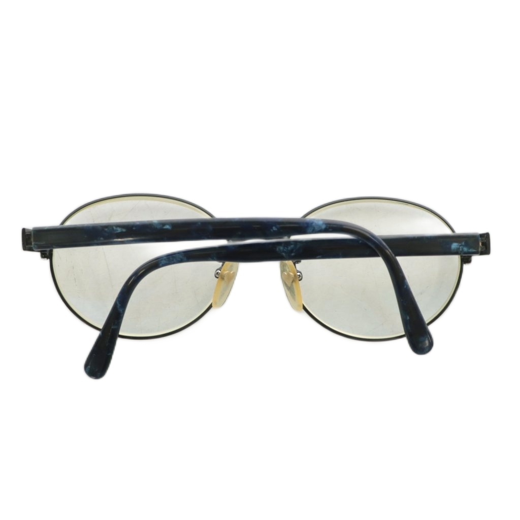 モスキーノ MOSCHINO 眼鏡 メガネ 度あり メタルフレーム ラウンド マーブル 54□17-140 黒 ブラック 5717 /XZ ■GY11 メンズ