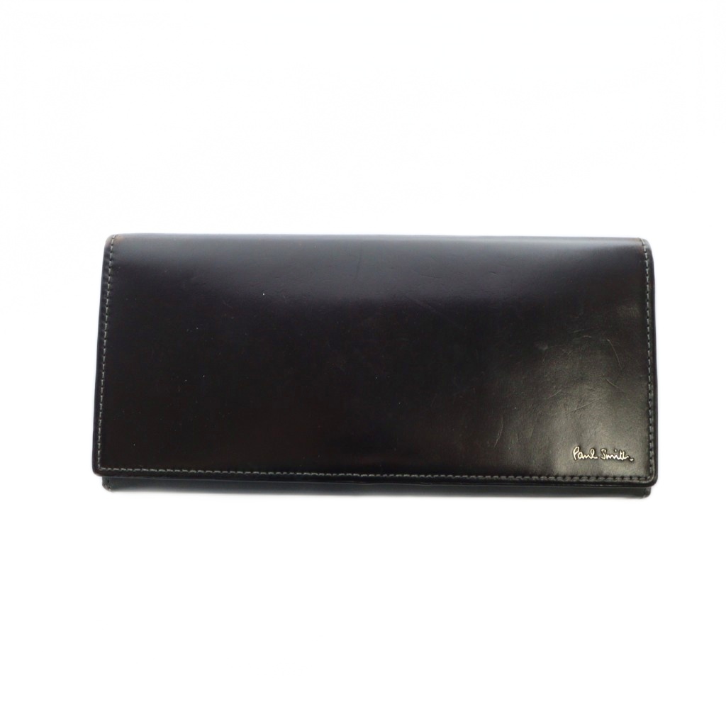 Paul Smith ブラック レザー 長財布 Paul Smith 黒 レザー 長財布