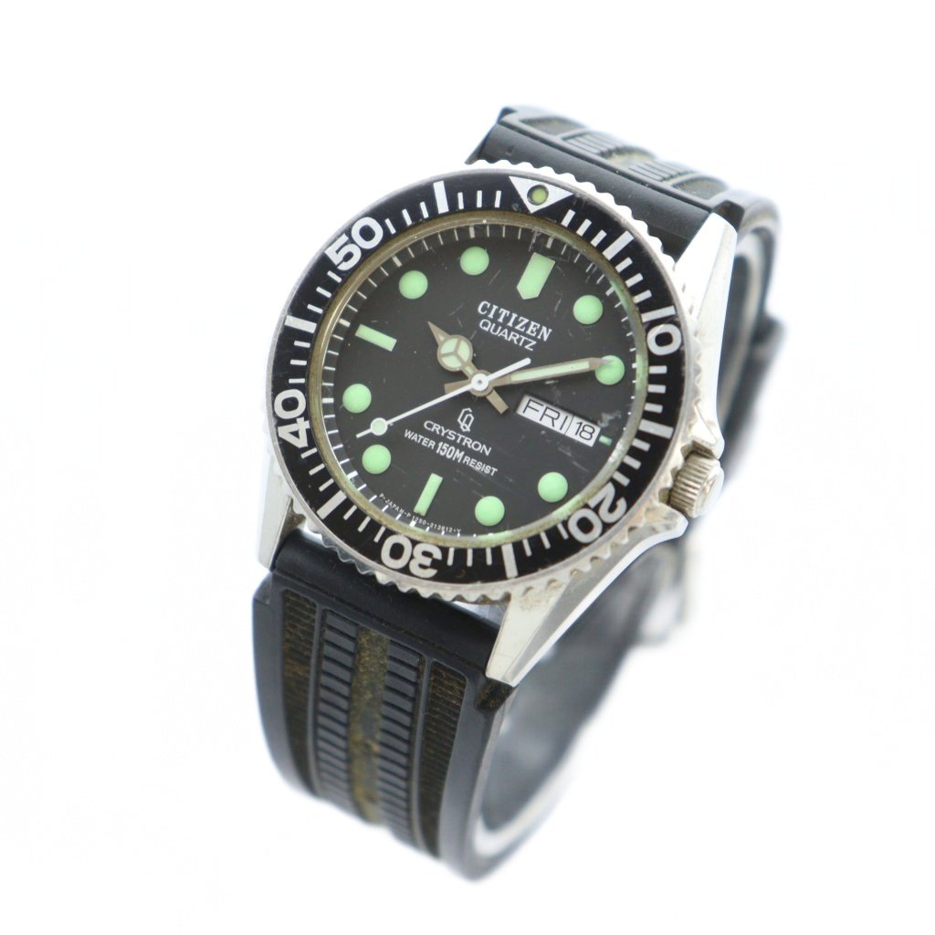 シチズン CITIZEN ジャンク品 CRYSTRON クリストロン ダイバー 150M 4