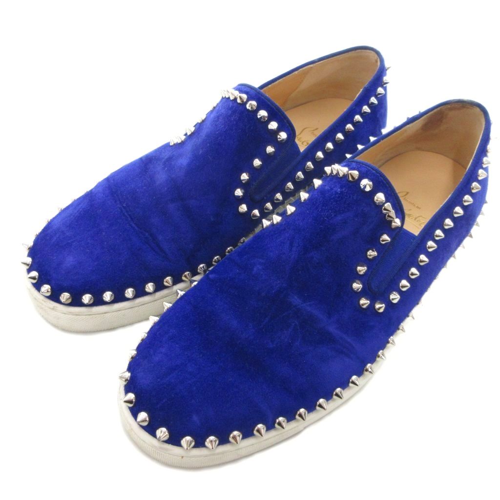 クリスチャンルブタン Christian louboutin スリッポン スエード 