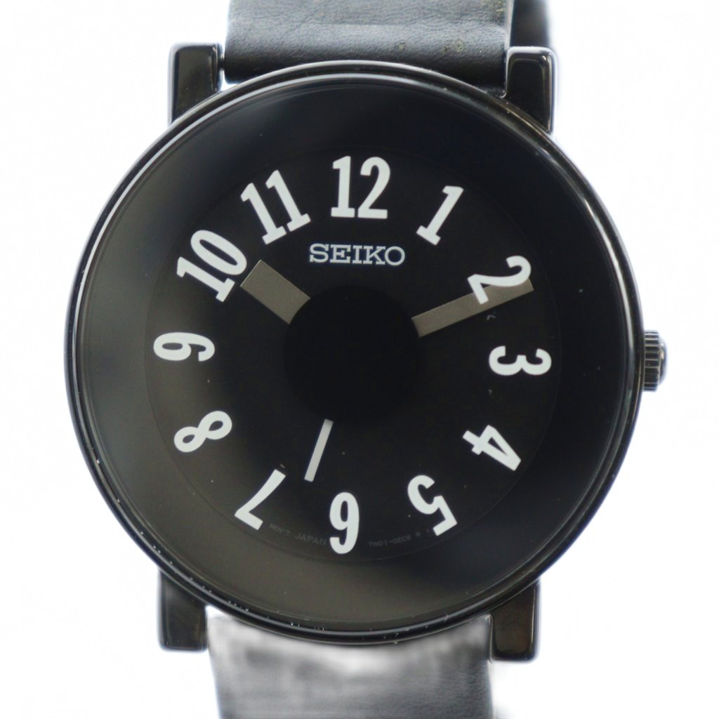 セイコー SEIKO 7N01-0JC0 腕時計 ウォッチ クォーツ ロゴ レザー 