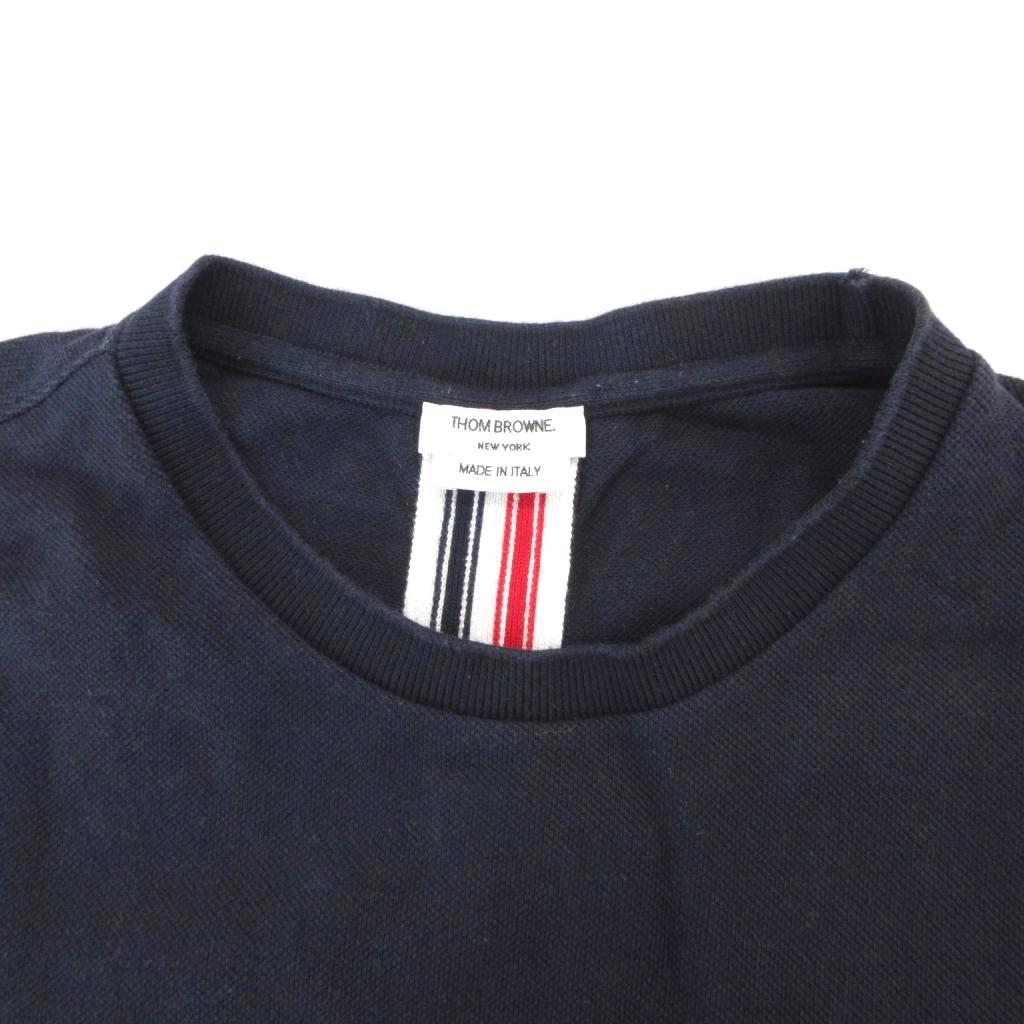 トムブラウン THOM BROWNE クラシック ピケ ストライプ Tシャツ 半袖 1 