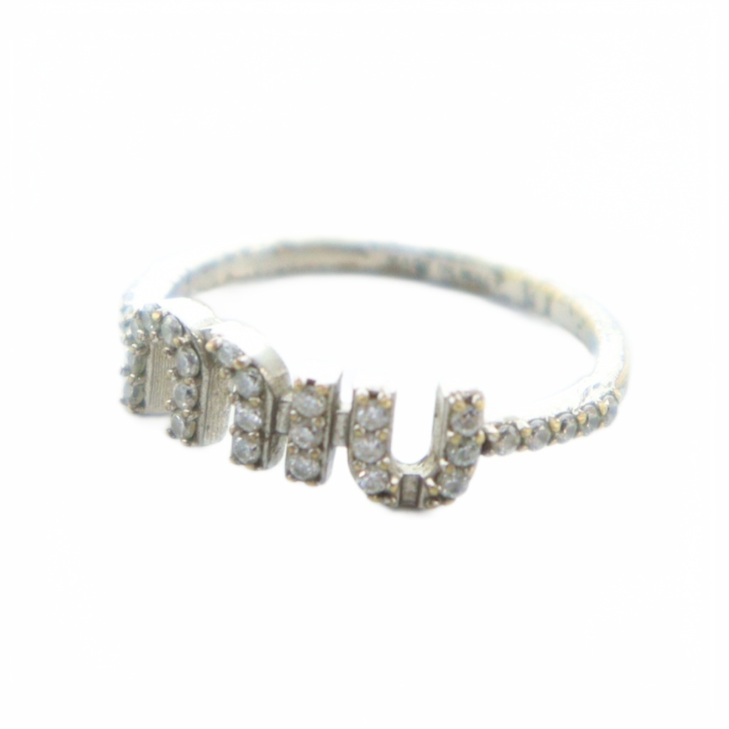 miumiu リング miumiu ジルコニアリング ハイブランド 指輪 国内買付