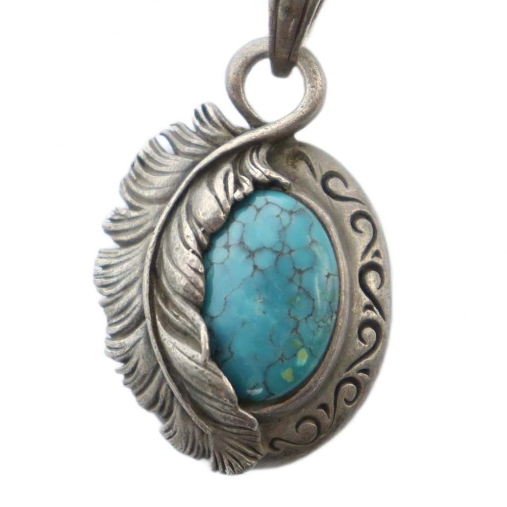 SAAD ネックレス サード シルバー ターコイズ フェザー SAAD サード