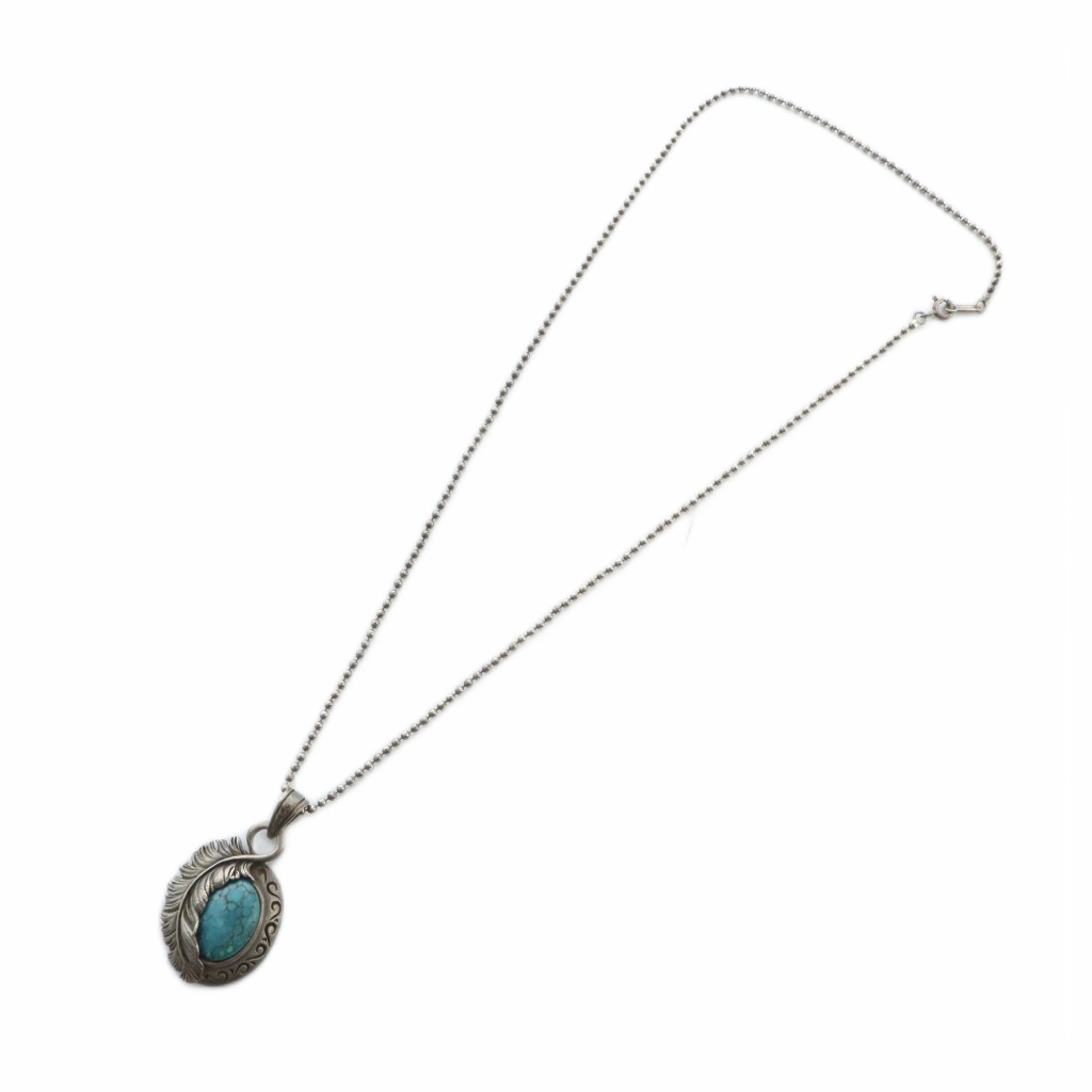 サード SAAD ネックレス アクセサリー フェザー ターコイズ Silver925