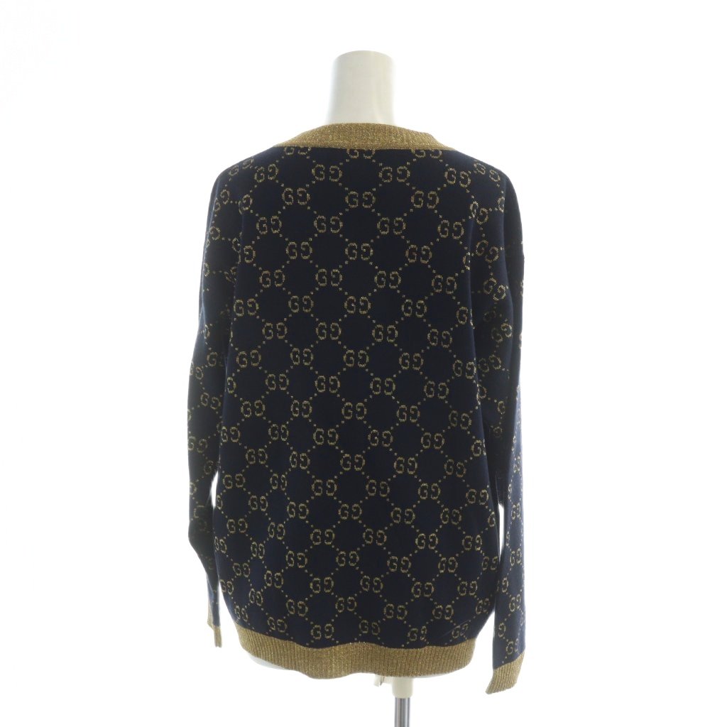 グッチ GUCCI GG コットン ラメ ファブリック ニット カーディガン