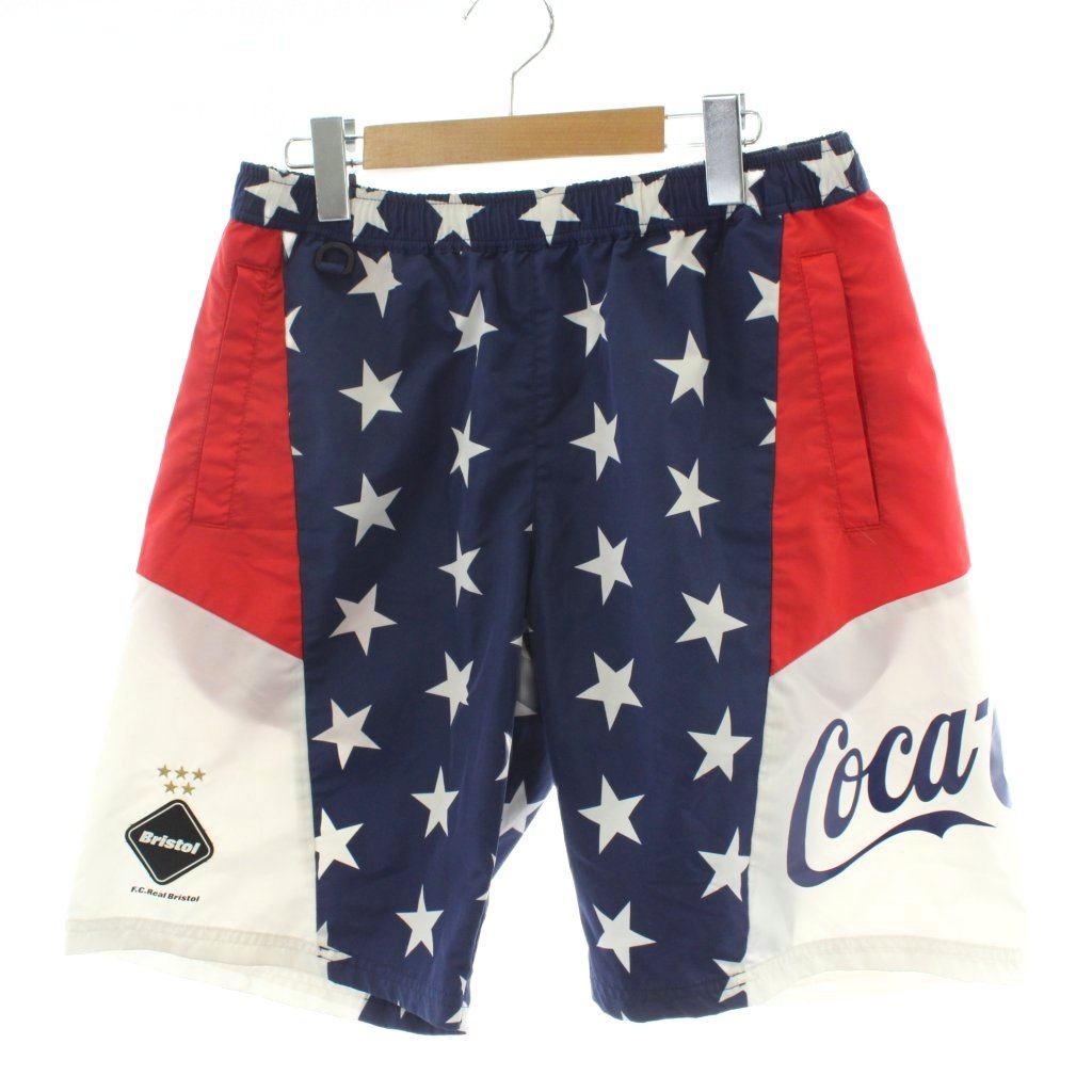 【エフシーレアルブリストル×コカコーラ】限定コラボ パンツ ストレッチ S黒×白 エフシーレアルブリストル F.C.Real Bristol FCRB COCA-COLA MULTI