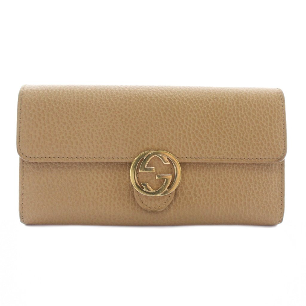 GUCCI グッチ インターロッキング 長財布 折り財布 本革 【公式通販】