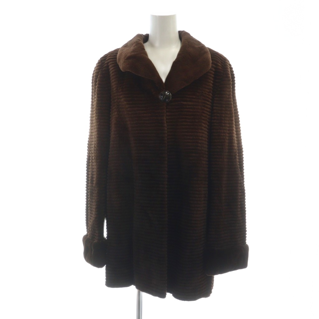 ギラロッシュ Guy Laroche サガミンク 銀サガ 毛皮コート シェアード 