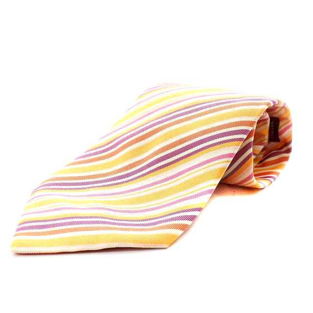 エルメス HERMES ワイドタイ ネクタイ ストライプ ボーダー 総柄