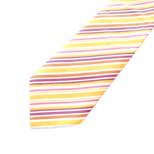 エルメス HERMES ワイドタイ ネクタイ ストライプ ボーダー 総柄