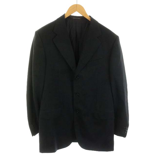 フェンディ FENDI テーラードジャケット シングル ウール ダークグレー  