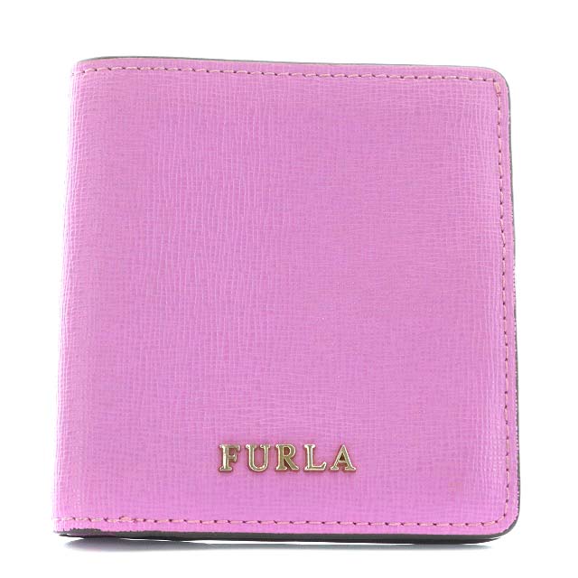 フルラ FURLA 財布 二つ折り レザー 牛革 紫 パープル /AN2 □GY06  